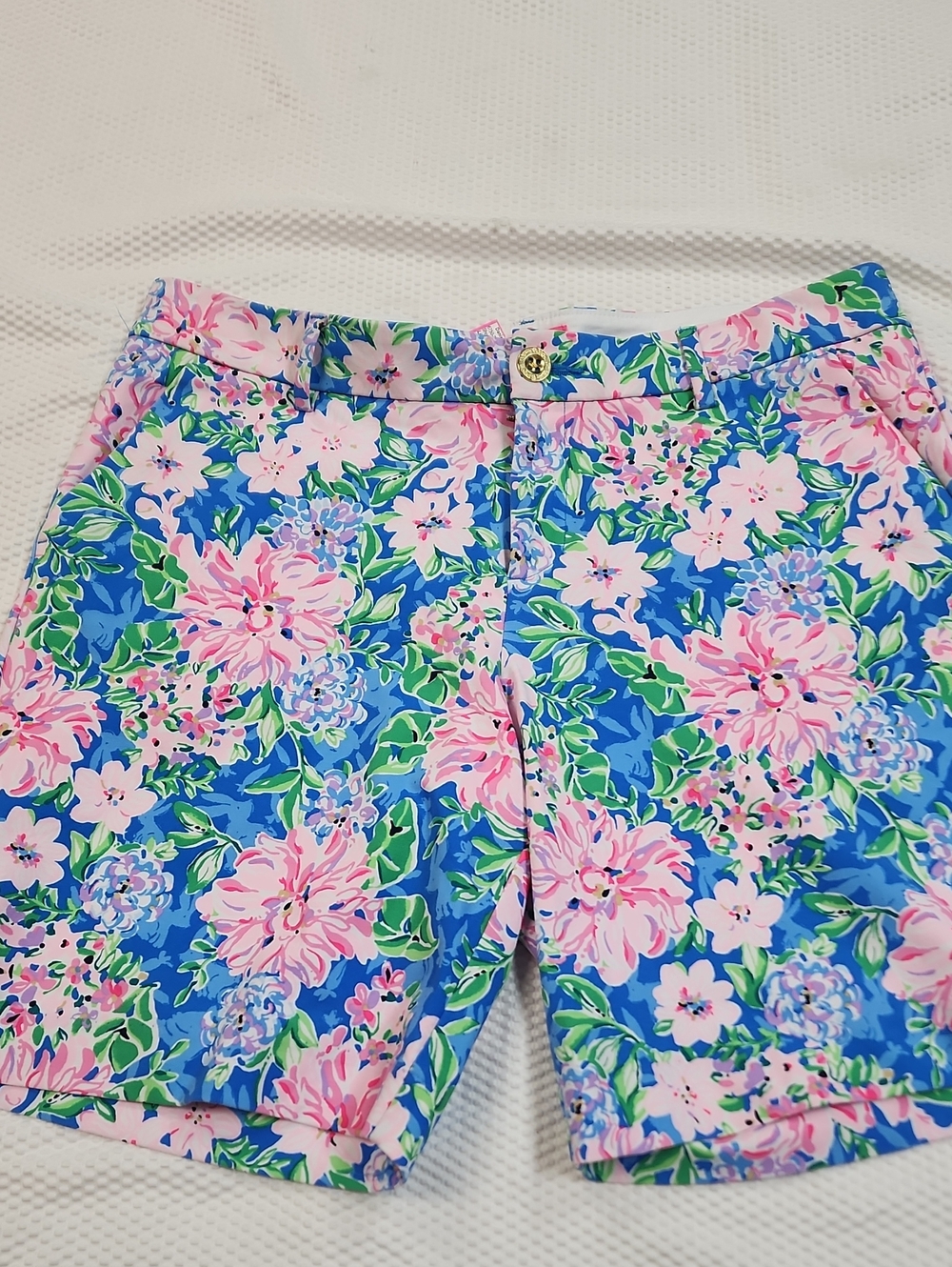 Lilly Pulitzer Floral Shorts — Pink, Blue & Green